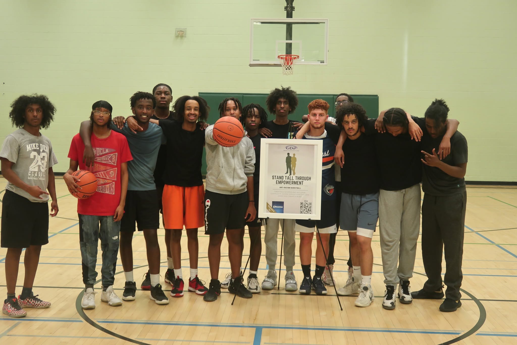 Youth socializing at the drop-in centre